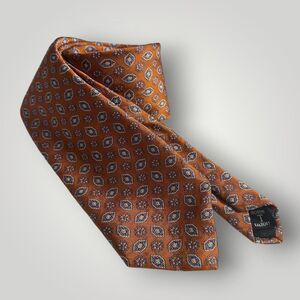 ROBERT TALBOTT Carmel Silk Tie Geometric/Polka dot  100% Silk Necktie NWOT